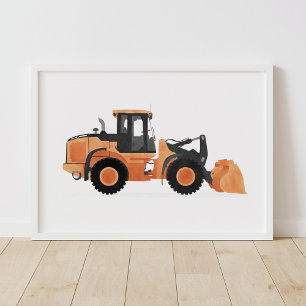 Decoración de vehículo de construcción cargador de