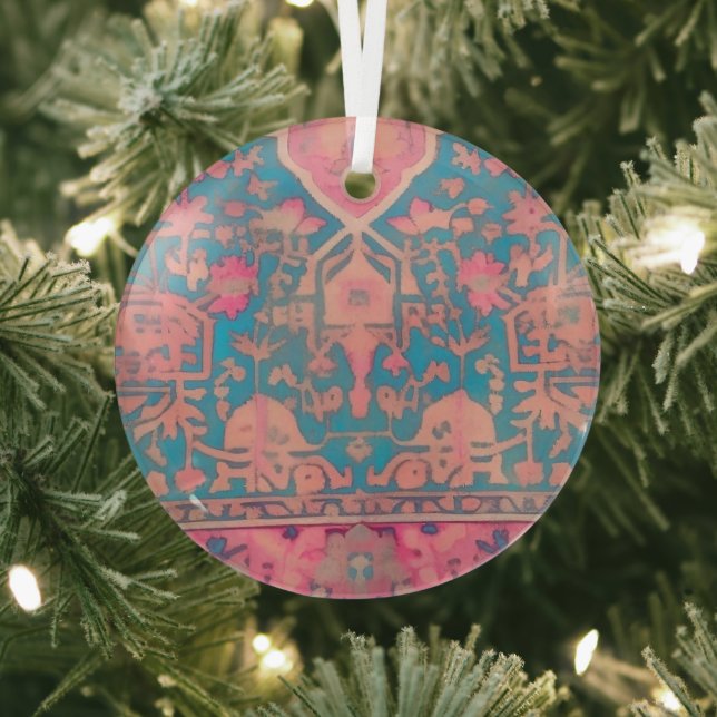 decoración de vidrio con patrón persa (in situ)