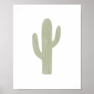 Decoración de vivero de cactus saguaro boho