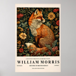 decoración de zorro de William Morris, impresión b