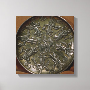 Decoración del alivio del plato que representa a