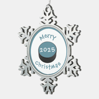 decoración del árbol de Navidad de hockey