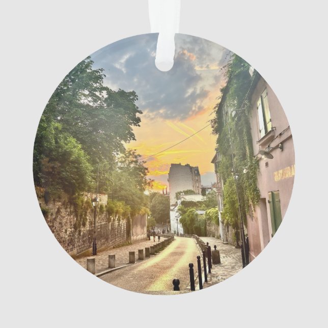 Decoración del árbol de Navidad parisino (doble ca (Reverso)