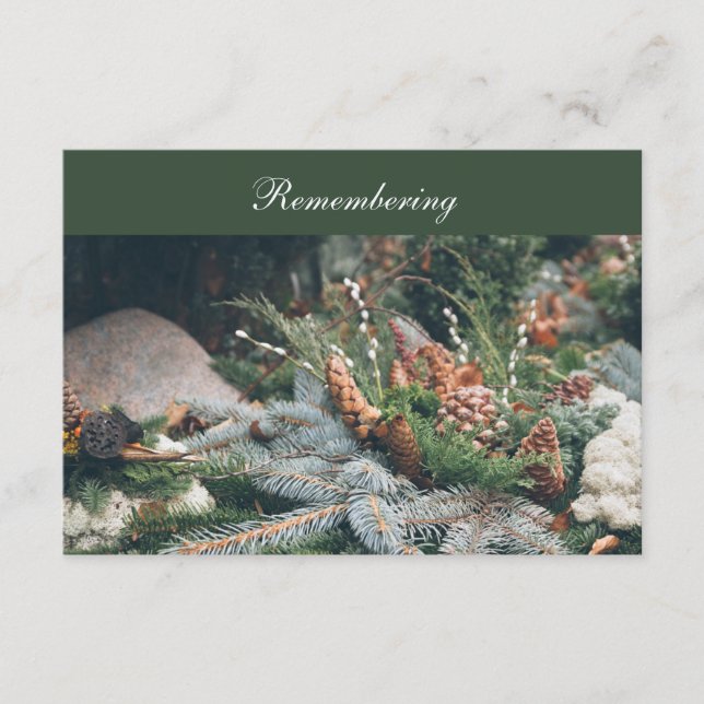 Decoración del cementerio Invitación al aniversari (Anverso)