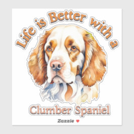 Decoración del coche del Pegatina Clumber Spaniel
