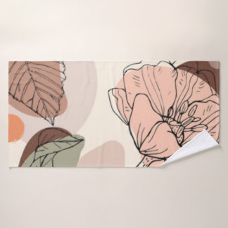 DECORACIÓN DEL CUARTO DE BAÑO, TOALLAS DE TONO NEU