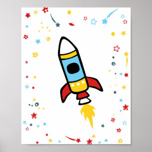 Decoración del espacio exterior, huella de cohetes