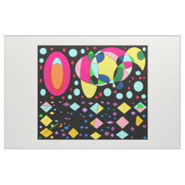 Decoración del hogar negro con tela de formas mixt