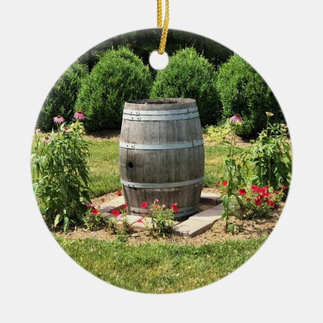 Decoración del Jardín del Barril del Vino, Chateau (Frente)