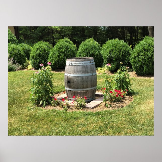 Decoración del Jardín del Barril del Vino, Chateau (Frente)