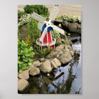Decoración del jardín del molino de viento