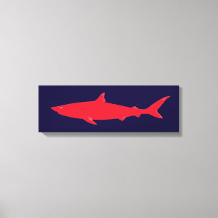 decoración del mar de tiburón rojo