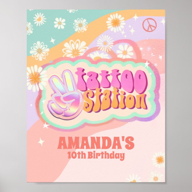 Decoración del Rótulo de la Estación Tattoo (Frente)