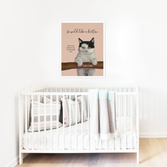 Decoración digital de pinturas de gato negro y bla (Subido por el creador)