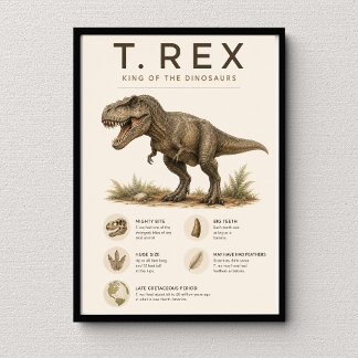 Decoración educativa de aula sobre T. Rex