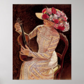 Decoración elegante Art Poster Victoriana Señora g