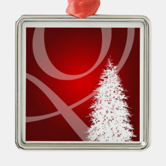 Decoración elegante de árboles de navidad blanca r