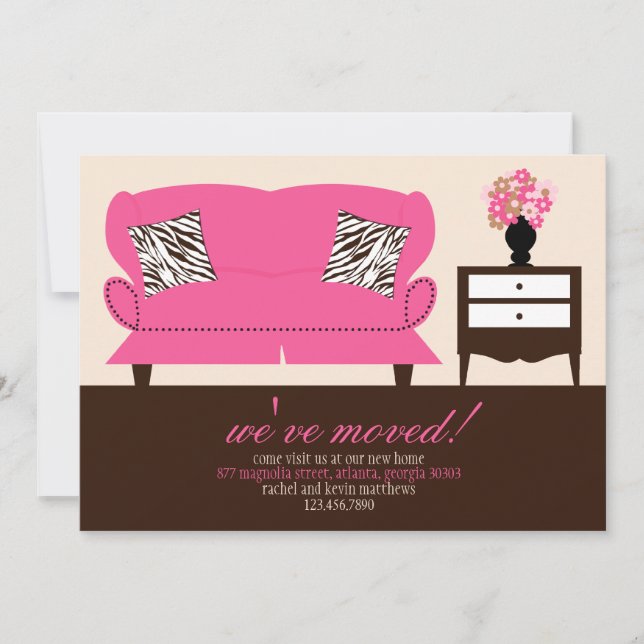 Decoración elegante Invitación móvil (Anverso)