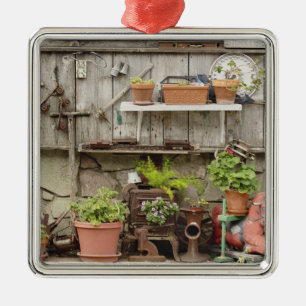 Decoración en una valla de madera, en Catalina Isl