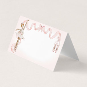 Decoración Fiesta de tarjetas Ballerina Pequeña Ro