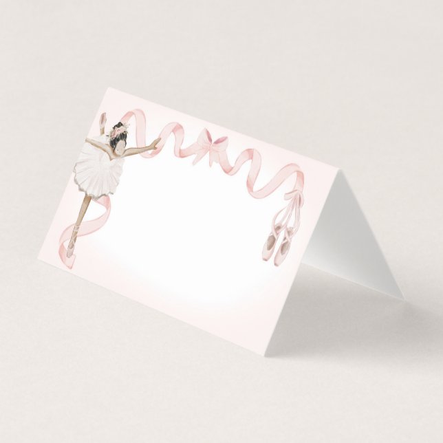 Decoración Fiesta de tarjetas Ballerina Pequeña Ro (Anverso)