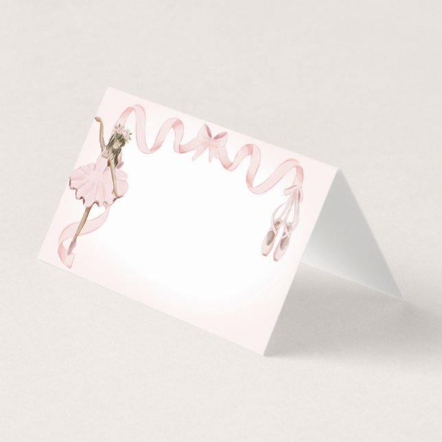 Decoración Fiesta de tarjetas Ballerina Pequeña Ro (Anverso)