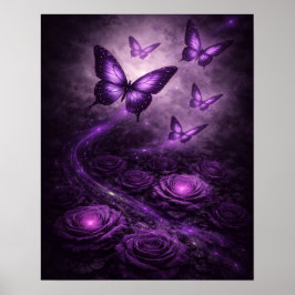 Decoración floral gótica de flor oscura