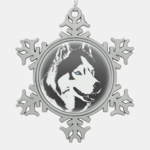 Decoración fornida del día de fiesta del husky