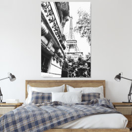Decoración fotográfica de París en blanco y negro