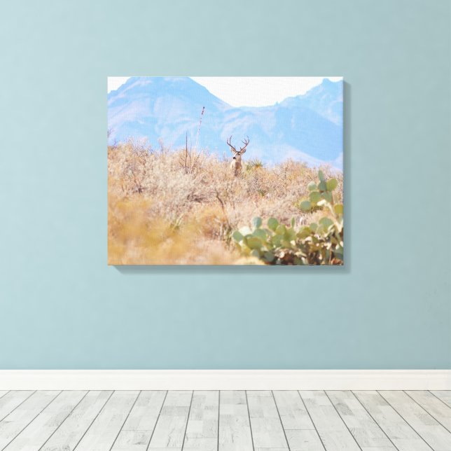 Decoración fotográfica del desierto con ciervo (Insitu (piso de madera))