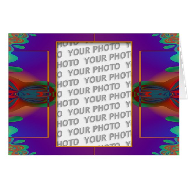 Decoración fractal de apofisis + tu foto (Anverso (Horizontal))
