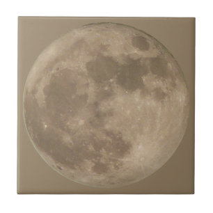 Decoración fresca de la luna de las baldosas