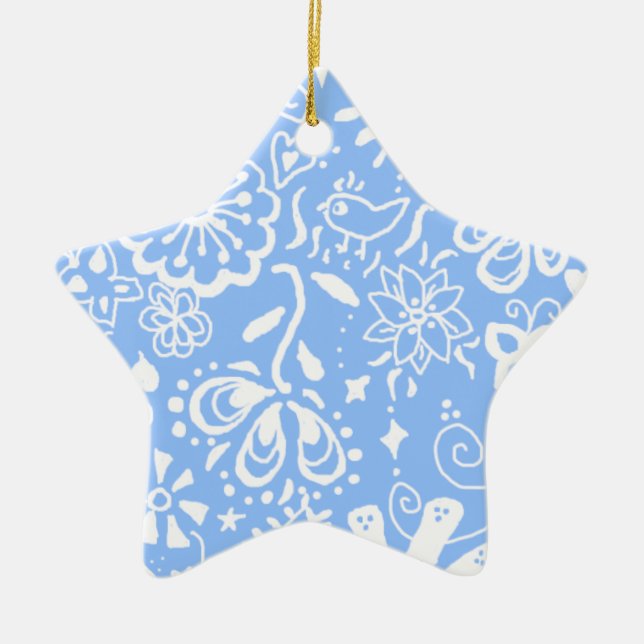Decoración hermosa del ornamento de la estrella de (Frente)