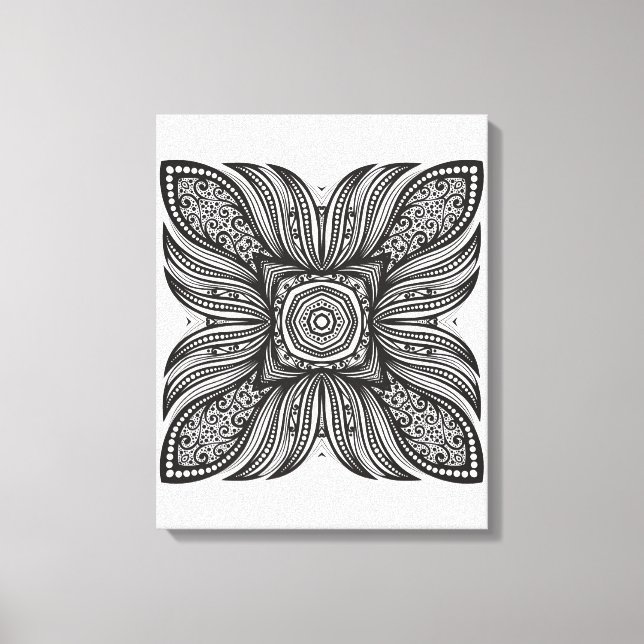 Decoración hermosa Doodle cuadrado 6 (Anverso)