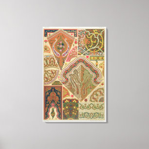 Decoración india, placa XIX de 'Orna policromo