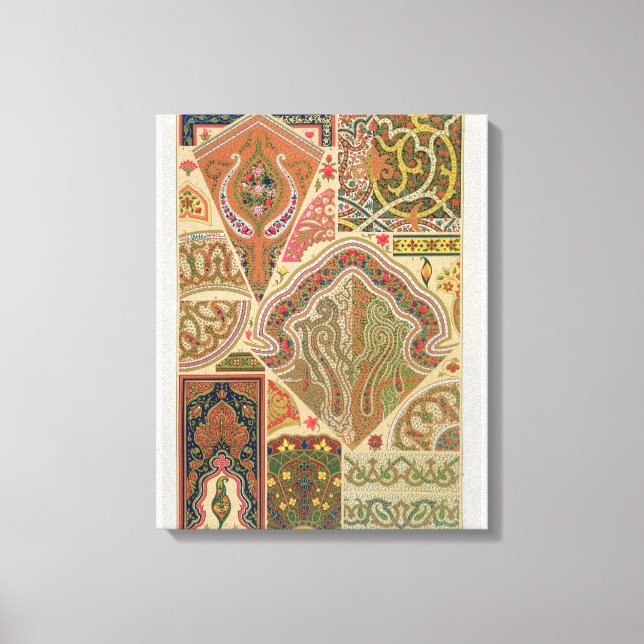 Decoración india, plato XIX de la 'Orna policromad (Anverso)