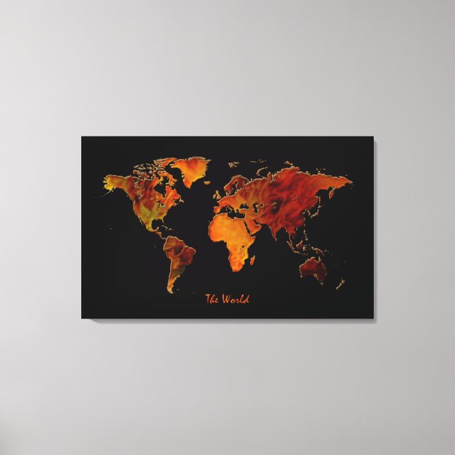 Decoración interior Nuevo mapa mundial de arte Imp (Anverso)