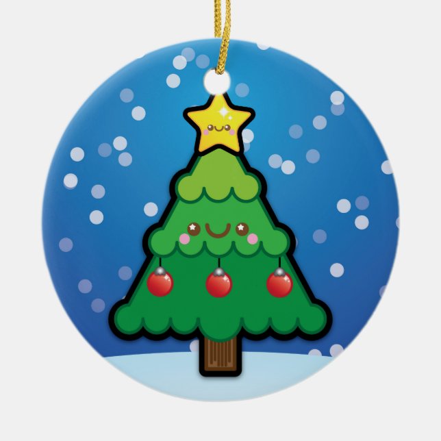 Decoración linda del árbol de navidad de Kawaii (Frente)