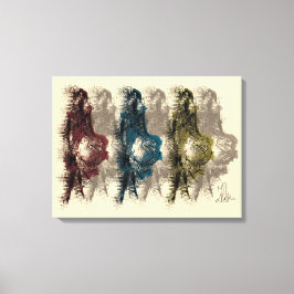 Decoración moderna de la pared - tela envuelta