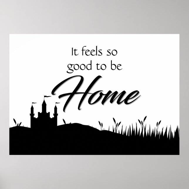 Decoración moderna de Rótulo casero en blanco y ne (Frente)
