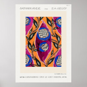 Decoración mural del mercado de flores de Samarcan