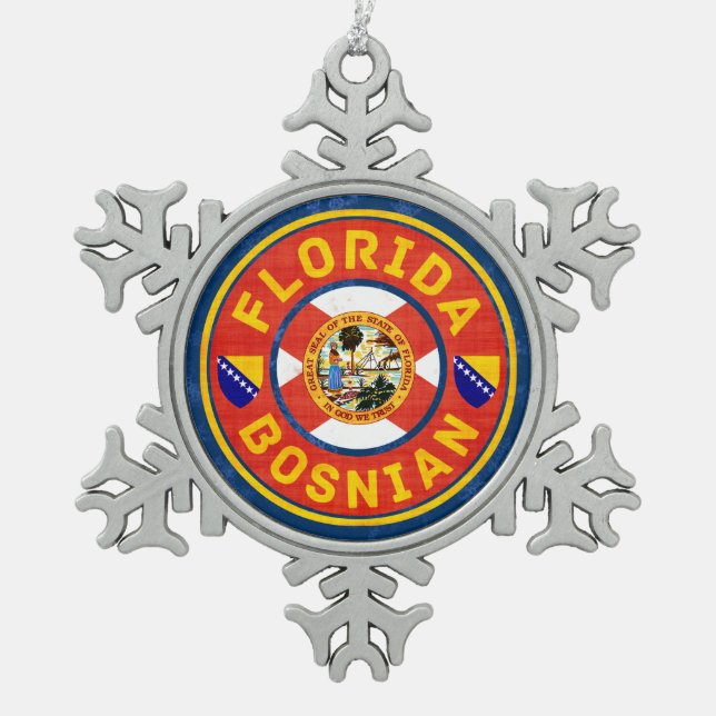 Decoración navideña bosnio-americana en Florida. (Anverso)