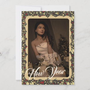 Decoración navideña fotograma Tarjeta navideña