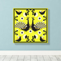 Decoración original de arte pavo real