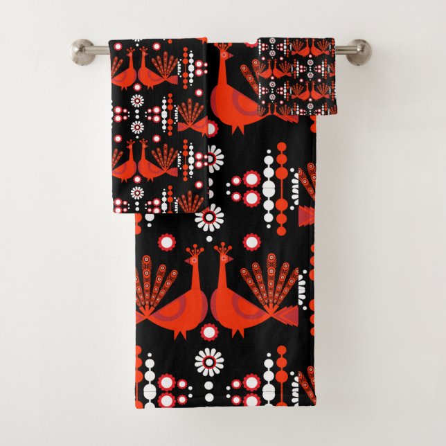 Decoración original de arte pavo real (In situ)