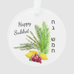 Decoración para el ornamento Sukkah Happy Sukkot