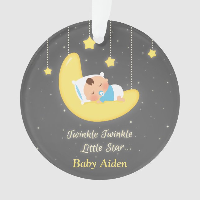 Decoración para guardería de bebé Twinkle Twinkle  (Anverso)