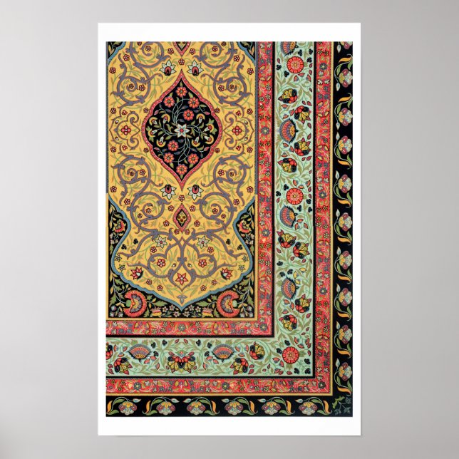 Decoración persa, placa XXV de "Policromo Orn (Frente)