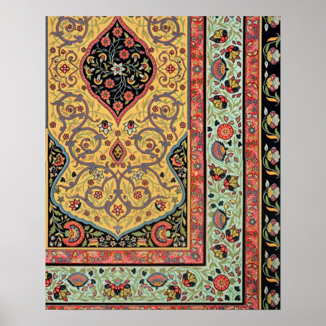 Decoración persa, placa XXV de "Policromo Orn (Frente)