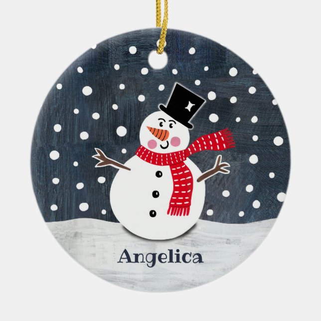 Decoración personalizada de árbol de Navidad de Sn (Frente)
